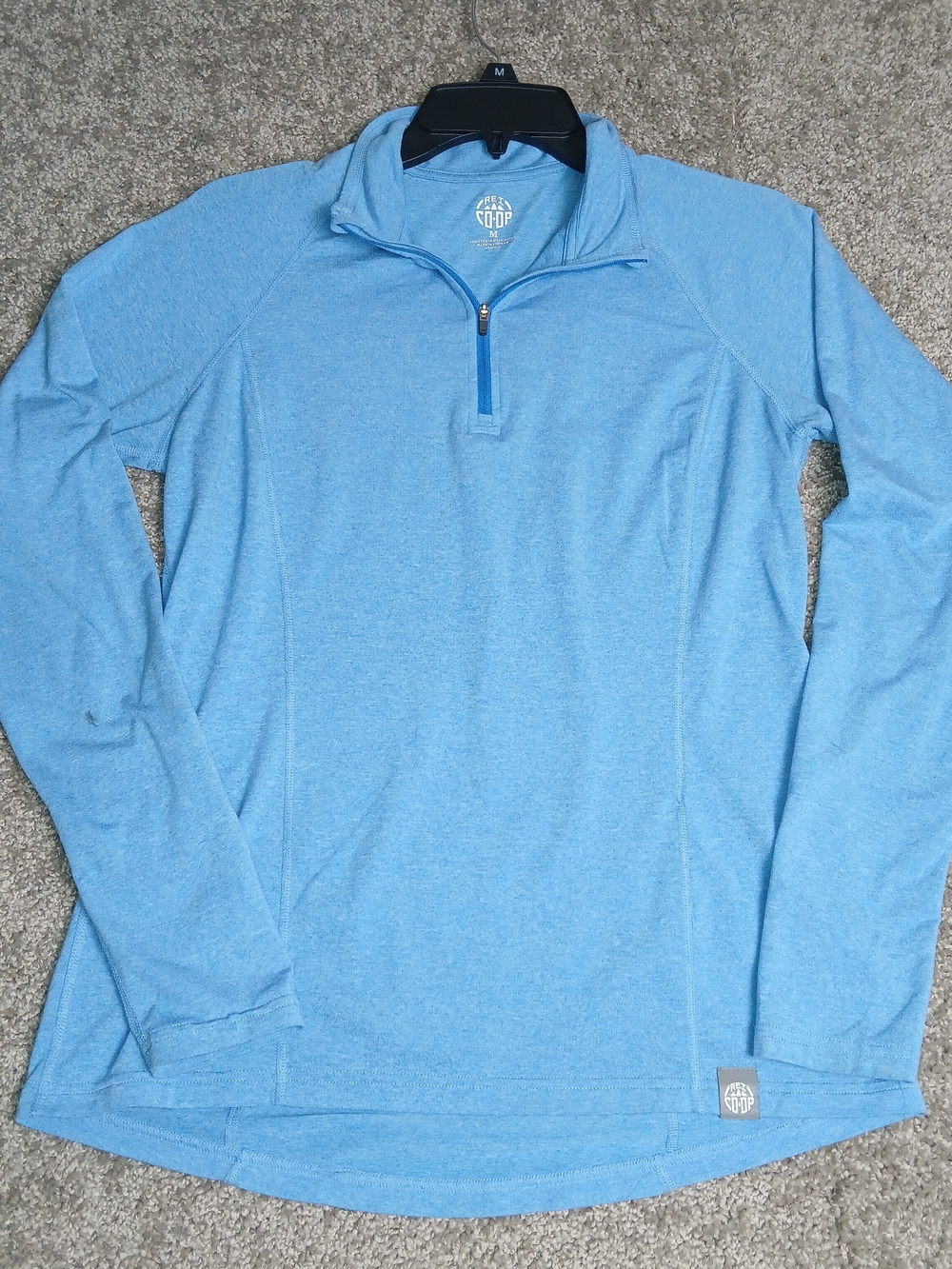 REI Co-Op 1/4 Zip Long Sleeve Shirt Pullover Base Layer - Women‎ - Blue - Medium
